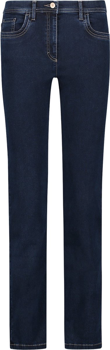 Gina Wellness Denim Jeans Donkerblauw Kort | Blue-blue