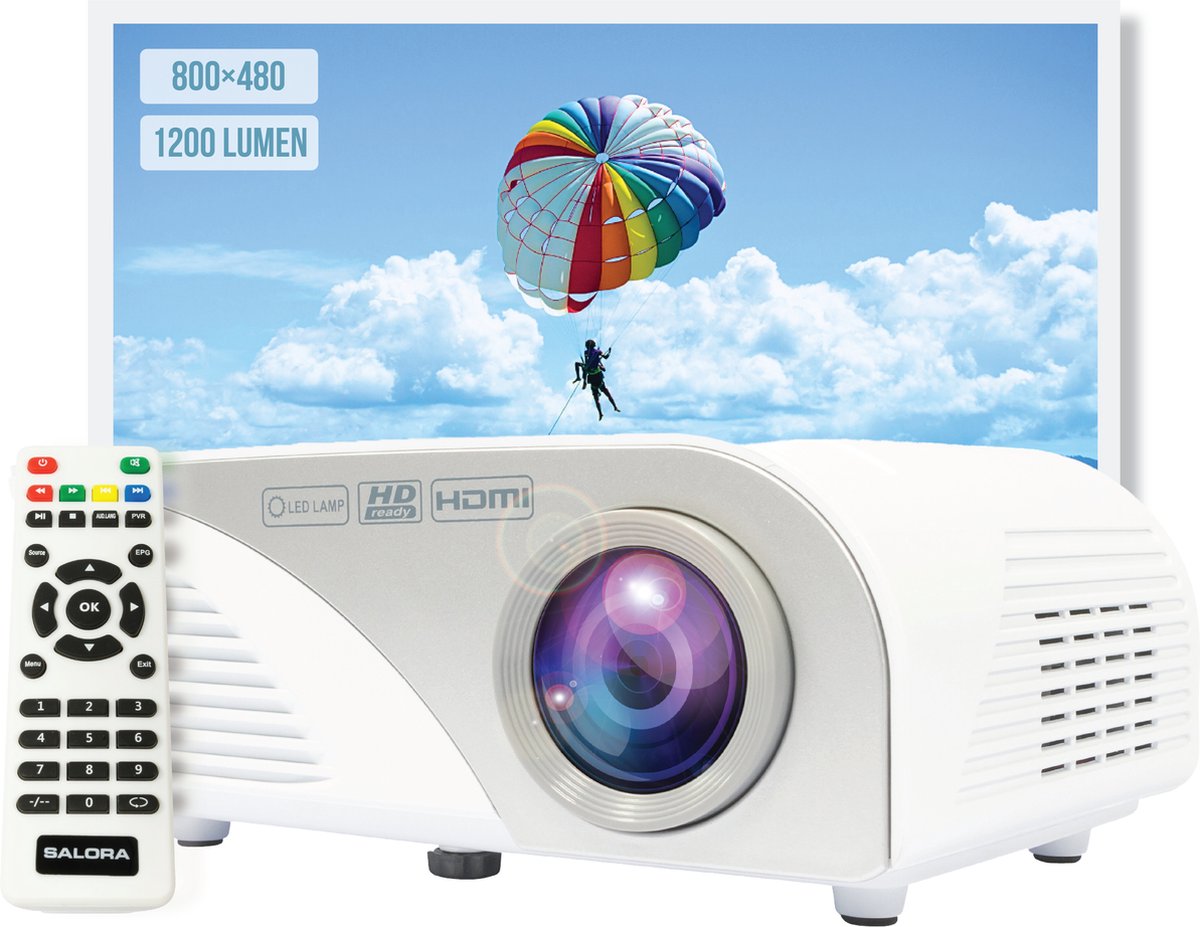 Salora 40BHD1200 - Beamer - Mini beamer - Projector - HDMI - USB - TV tuner - Salora