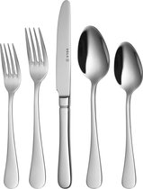Sola Bestek Set Livorno - 24 Delig Bestekset 6 Persoons - Modern - Vaatwasserbestendig - Zilverwit Premium Edelstaal 18/10 RVS - Zilver