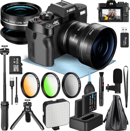 NBD - Appareil photo numérique S100 - Caméra Vlogging 4K - 48MP