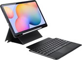 Dux Ducis - Toetsenbord hoes geschikt voor Samsung Galaxy Tab S8 Plus/S7 Plus/S7 FE (2022/2021/2020) - Afneembaar - QWERTY - Tablet toetsenbord met touchpad - Zwart