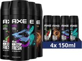 AXE Deodorant Bodyspray Mix Geschenkset - 4 stuks - Voordeelverpakking