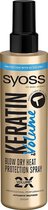 Syoss Keratin & Volume Heatprotection Spray - 3 x 200 ml - Voordeelverpakking