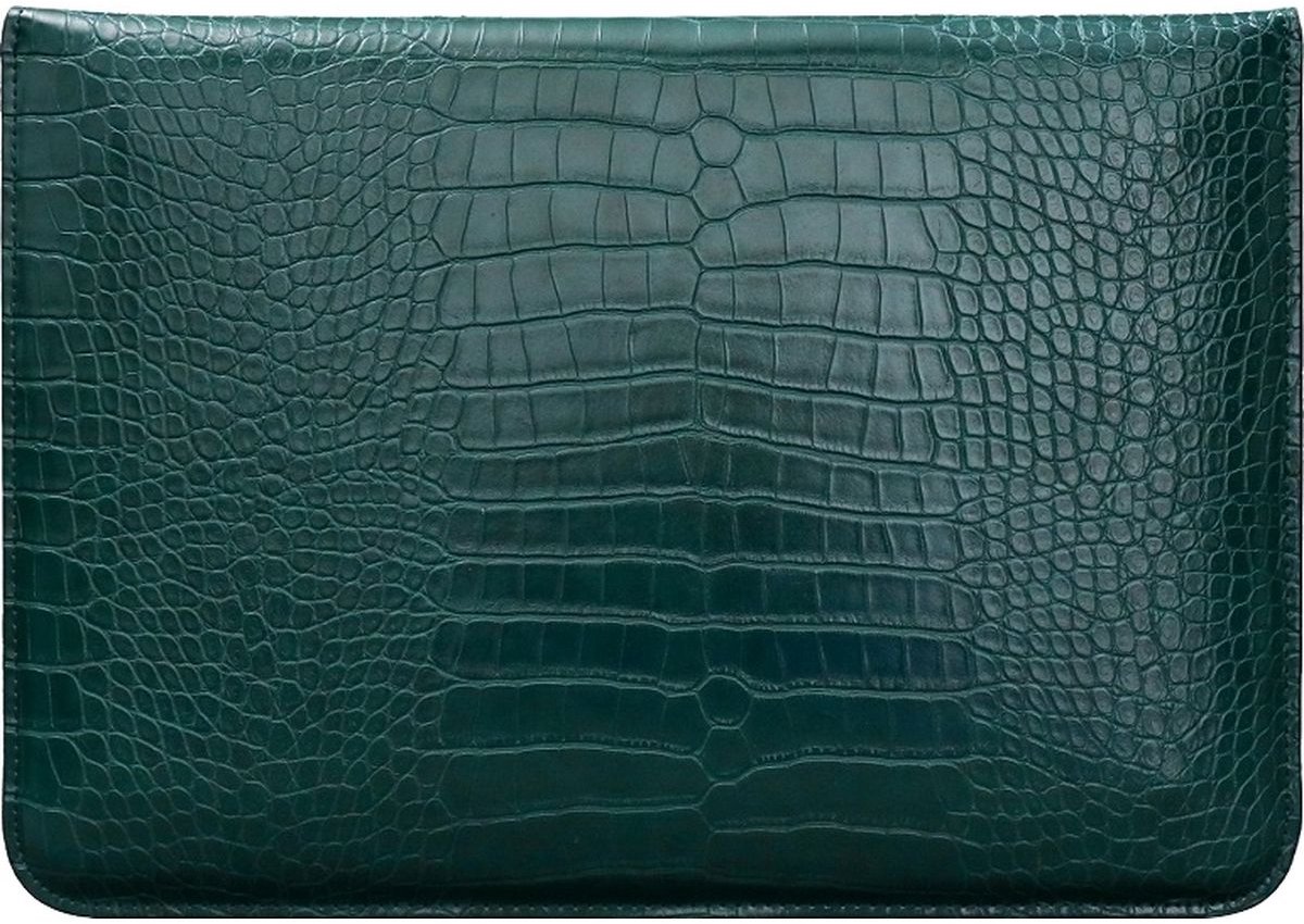 Mobigear Laptophoes geschikt voor Laptop | Mobigear Envelope Croco Sleeve (max 23 cm x 33 cm) Laptop hoes - Groen