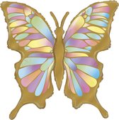 Ballon aluminium - Papillon opale - 85cm - Sans remplissage