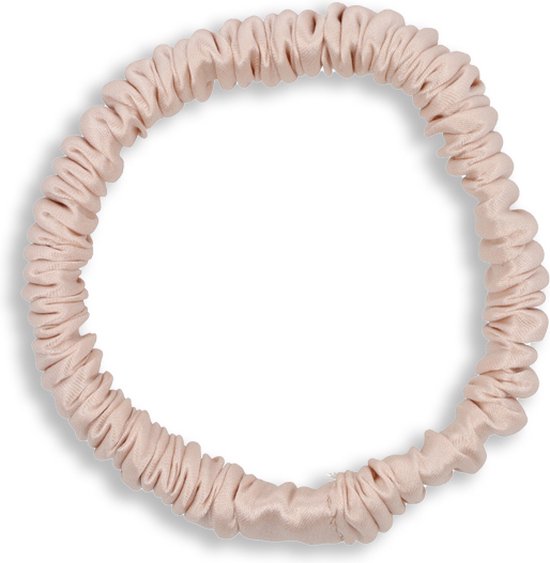 Lajetti - Élastique pour cheveux en soie rose tendre - Chouchou 100% soie de mûrier
