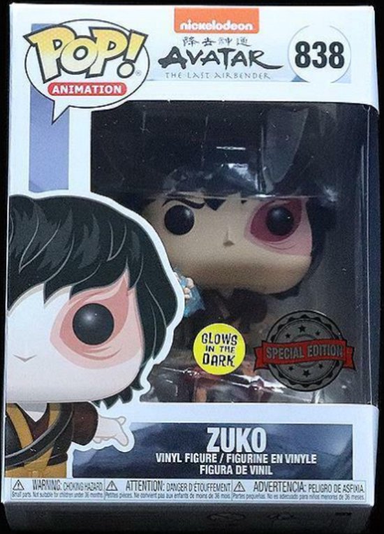 Funko POP! Avatar The Last Airbender Zuko (Lightning GITD) 838