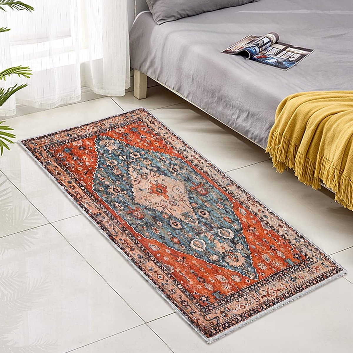 paillasson d Entree Interieur Lavable antiderapant Long Moderne Design  Traditionnel Tapis d'intérieur pour Cuisine Salon Couloir Entree Interieur