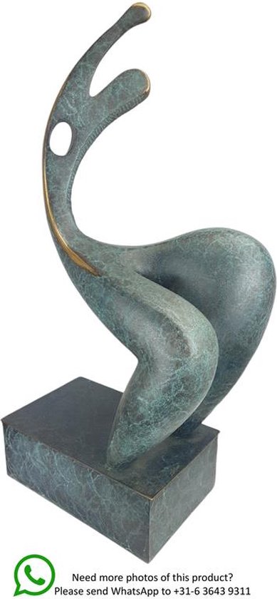 Brons beeld - naakte vrouw - modern - sculptuur - 47,5 cm hoog