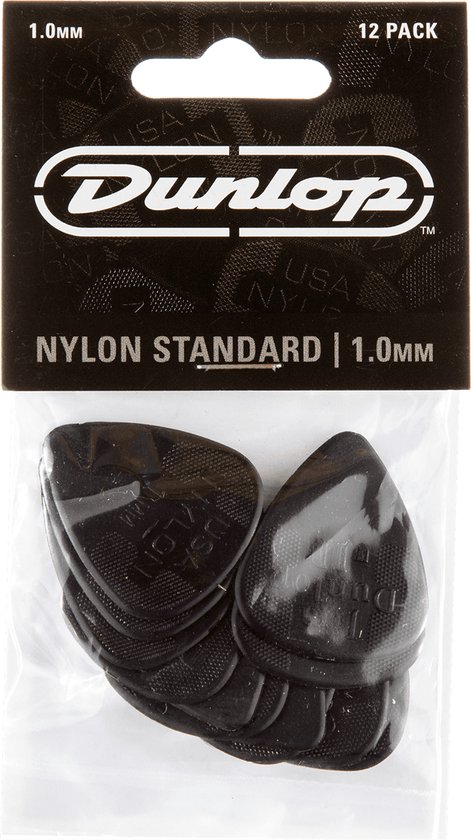 Dunlop Nylon Standard 1.00 Plectrum 12-Pack - Plectra - Jim Dunlop