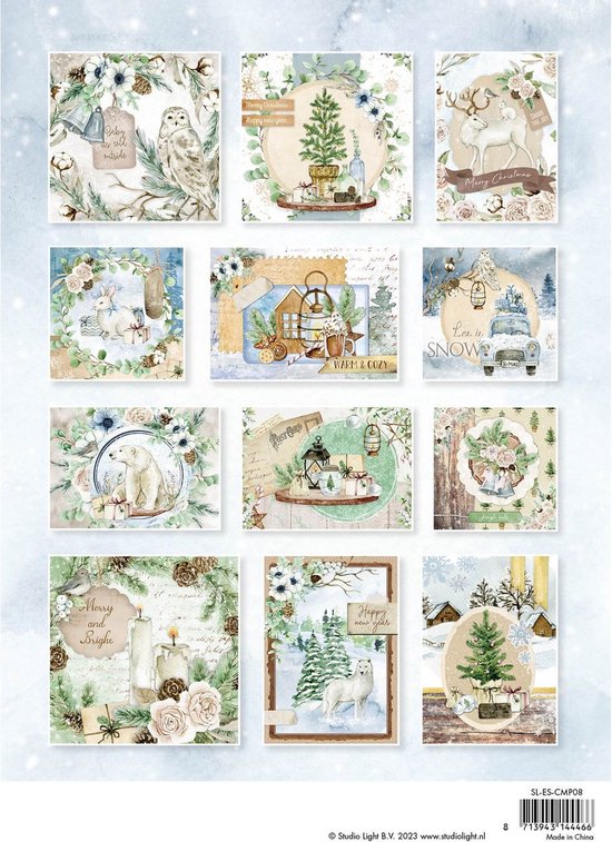 Studio Light • Essentials Card Making Pad Let It Snow | bol