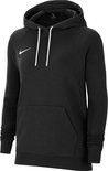 Zwarte Nike hoodie met capuchon, kangoeroezak en witte veters