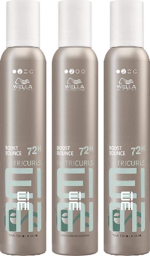 Wella Nutricurls EIMI - Boost Bounce - 72h Curl Enhancing Mousse - 3 x 300 ml
