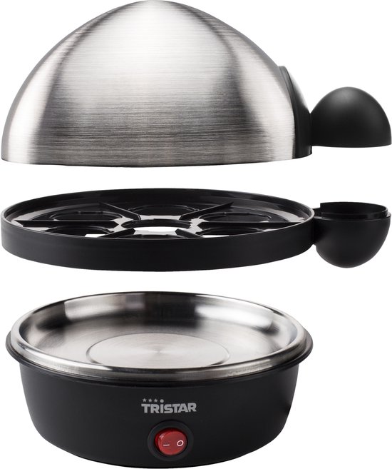 Cuiseur à œufs Tristar EK-3076 - Convient pour 7 œufs - Acier inoxydable