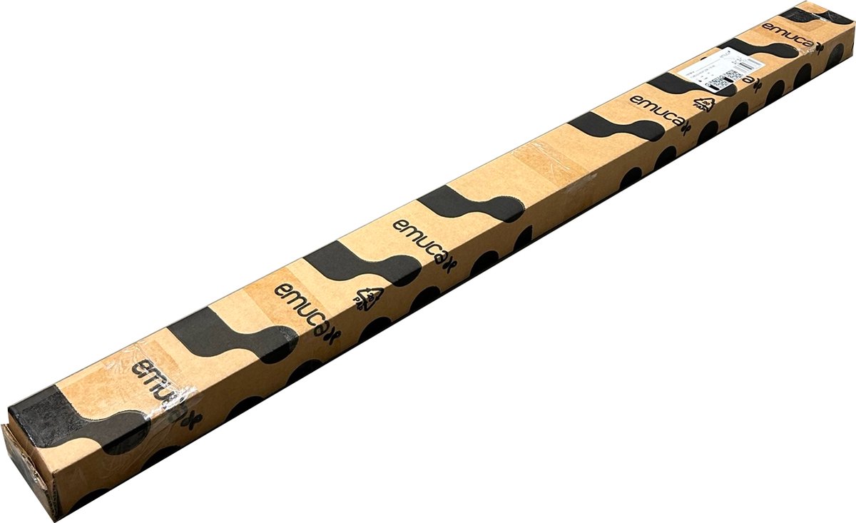 Emuca Garderobestang Set - 2-delig, 750mm, Zwart, Voor 28mm Pijpen