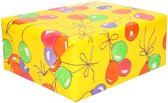 Papier cadeau / papier cadeau avec des ballons 200 x 70 cm en rouleau - Papier cadeau / cadeau