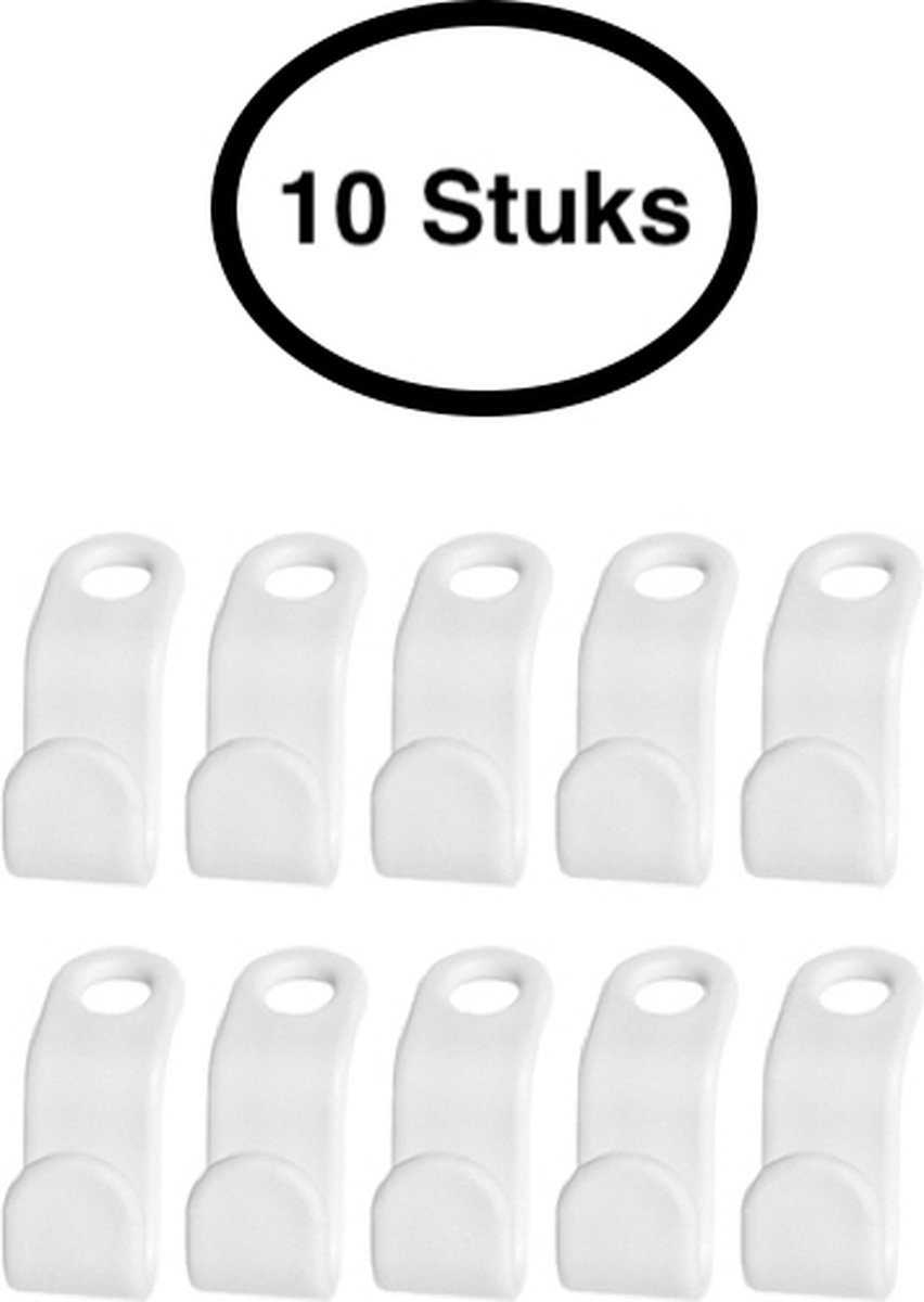 Kledinghaak – Haken voor kledingkast – Kleding Organizer – Kleding Organiseren – 10 stuks – Wit