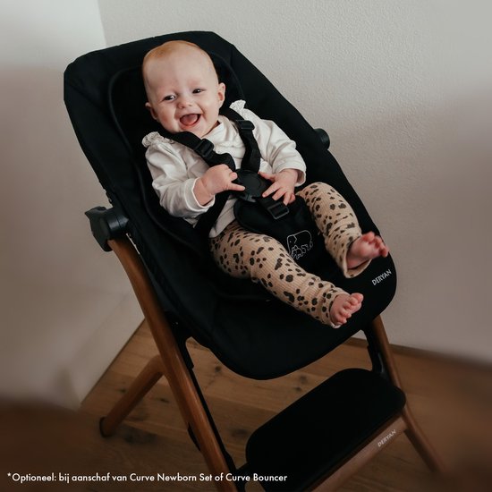 Deryan Curve Luxe Kinderstoel - Inclusief Wipstoel & Inlegkussen