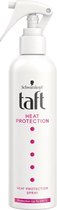Schwarzkopf Taft Spray de Protection thermique et contrôle des frisottis - Soins capillaires de Protection la chaleur jusqu'à 230 °C - Formule végétalienne - 250 ml