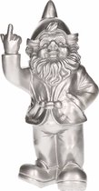 F* ck you figurine gnome majeur argent 20 cm - FU - Cheeky gnome - Décoration de la maison