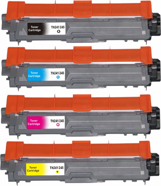 Brother TN241 - Noir, rouge, bleu, jaune - Compatible