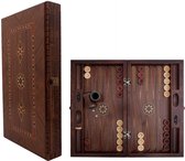 Backgammon - Tavla - Handgemaakt - Hout - Luxe uitgave - 52 x 30 x 7 cm