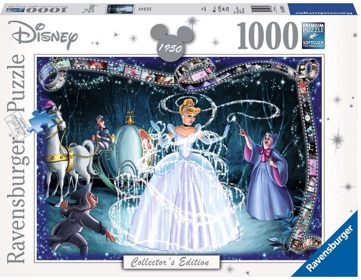 Ravensburger - puzzel Disney Princess Cinderella - Legpuzzel - 1000 stukjes