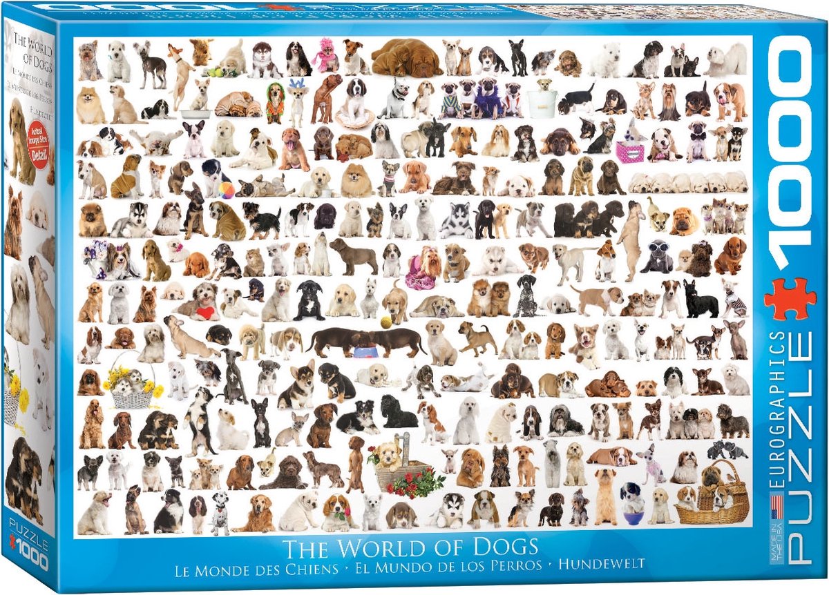 The World of Dogs Puzzel (1000 stukjes)