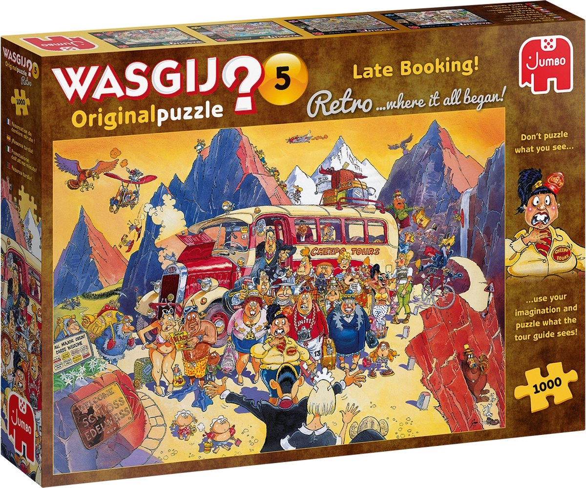 Wasgij Retro Original 5 Last-minute Boeking! puzzel - 1000 stukjes - Wasgij