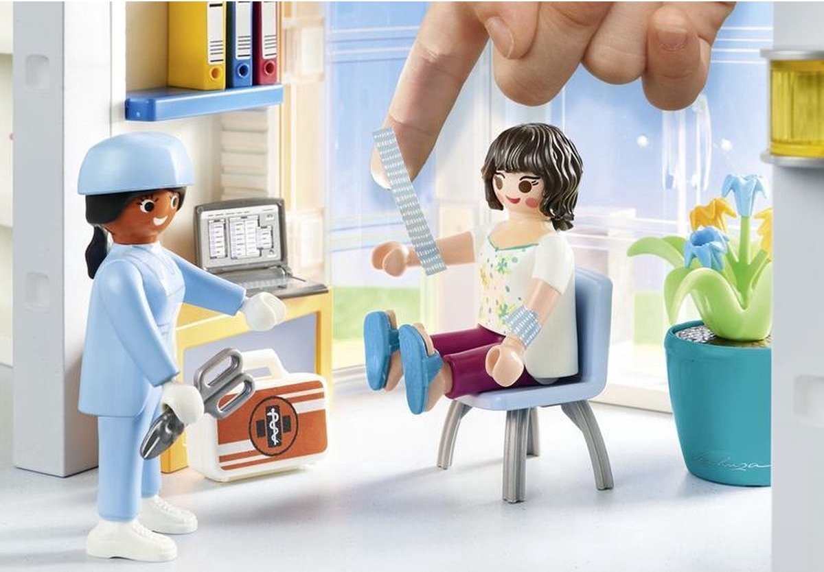 Playmobil 70192 chambre d'hôpital pour enfant - city life - l'hôpital -  secours opération Playmobil