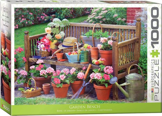 Eurographics - Tuinbank (Garden Bench) - 1000 stukjes - Legpuzzel