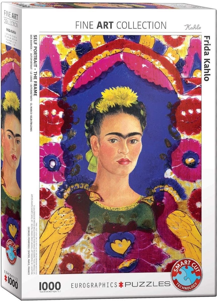 Eurographics - De lijst [Le Cadre] - Frida Kahlo - 1000 stukjes 48×68cm (b×h) - Fine Art Legpuzzel