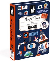 Janod Magnetibook - Heelal - Magneetboek Speelset Inclusief 52 Magneten En 18 Voorbeeldkaarten - Geschikt vanaf 3 Jaar