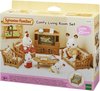 foto van Sylvanian Families  5339 woonkamerset- poppenhuismeubel- 20 onderdelen- 2 dessins voor meubels