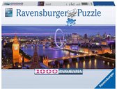 Ravensburger puzzel Londen bij Nacht - Panorama - Legpuzzel - 1000 stukjes