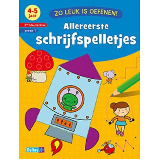 Boek Zo Leuk Is Oefenen Schrijfspelletjes 4-5 Jaar