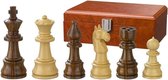 verzwaarde schaakstukken staunton, koningshoogte76mm, met luxe opbergbox