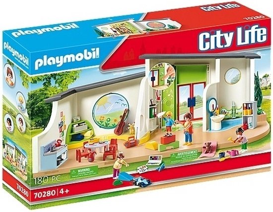 Playmobil 71001 Cabane dans Les Arbres et Toboggan - City Life- Le