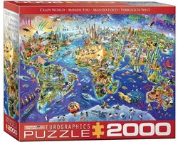 Eurographics - Gekke Wereld (Crazy World) - 2000 stukjes 97×68cm (b×h) - Legpuzzel