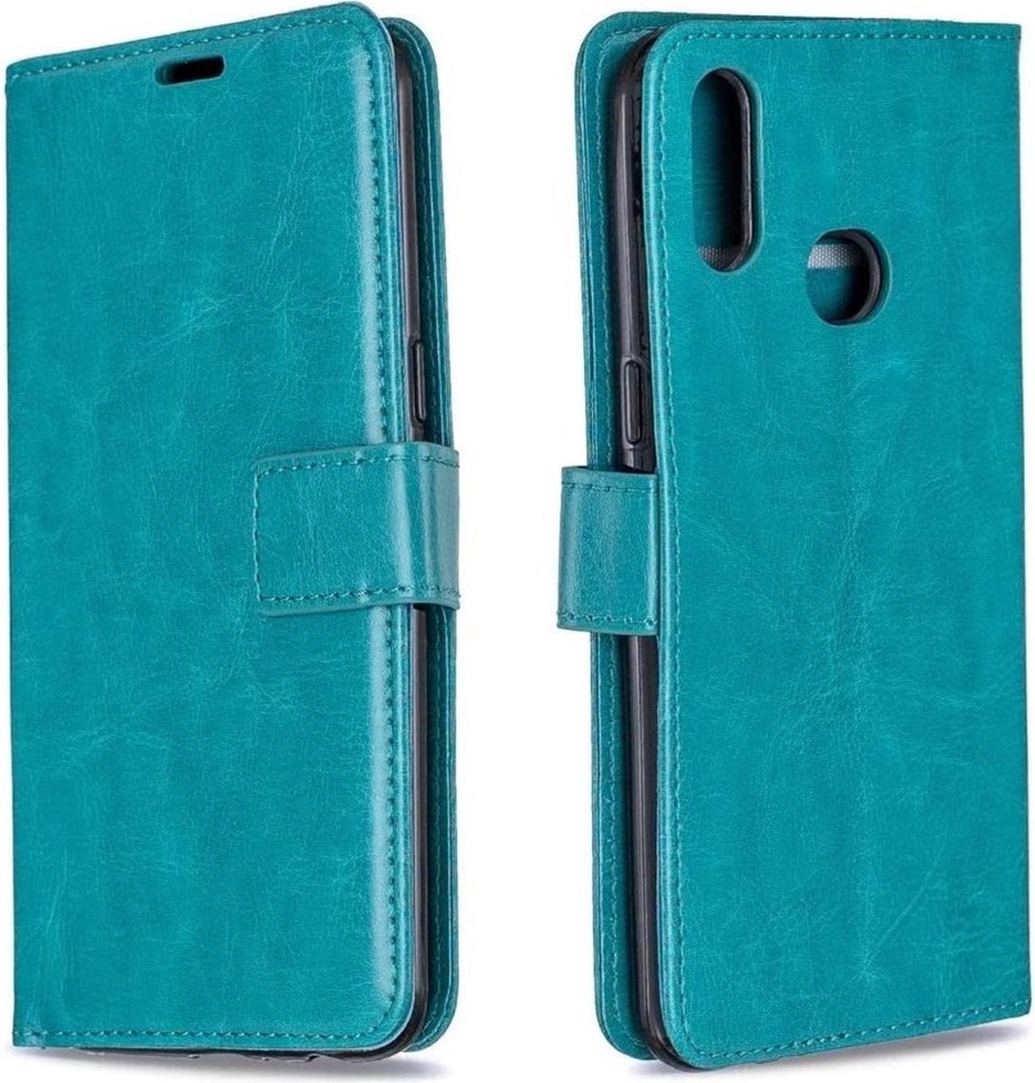 LuxeBass hoesje geschikt voor Samsung Galaxy A10s Bookcase Turquoise gsm hoesje - telefoonhoes - telefoonhoesjes