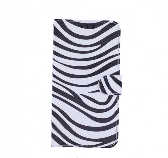 Coque LuxeBass compatible avec Apple iPhone XR Bookcase Zebra Print - Etui portefeuille - Etui pour téléphone - Etui pour téléphone portable - Etuis pour téléphone