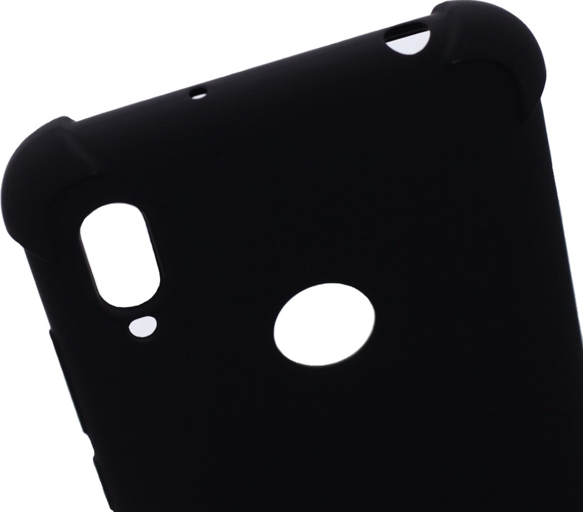 LuxeBass Hoesje geschikt voor Huawei Y6 (2019) - Anti Shock - Zwart