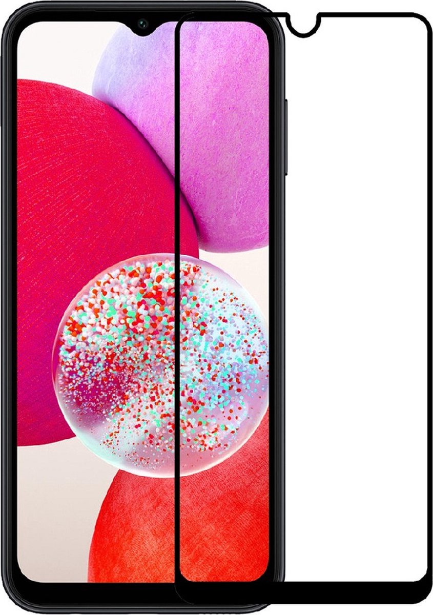 Full Glas screenprotector geschikt voor – Samsung Galaxy A34 – Transparant – Volledige dekking – Premium Glas