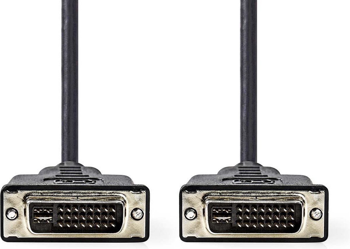 DVI-Kabel | DVI-I 24+5-Pins Male - DVI-I 24+5-Pins Male | 2,0 m | Zwart