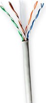 Nedis Netwerk Kabel Rol - CAT6 - Solid - U/UTP - CCA - 100.0 m - Binnenshuis - Rond - PVC - Grijs - Gift Box