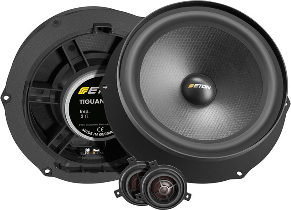 Eton VWTIGUAN-F2.1 - Autospeakers - Pasklare Volkswagen Tiguan 2 - Custom Fit luidsprekers - 18cm 2 weg composet - Audio Upgrade
