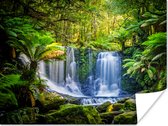 Poster Jungle - Waterval - Australië - Planten - Natuur - 80x60 cm - Kerstversiering - Kerstdecoratie voor binnen - Kerstmis - Poster Jongenskamer - Poster Kinderkamer Jongen