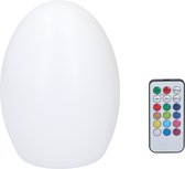Lampe de table Grundig - en forme d'oeuf - couleurs multiples - LED - RVB - télécommande - fonction minuterie