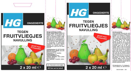 HGX fruitvliegjesval navulling