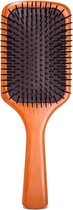 FS- Extra groot hout haarborstel -bruine - Haarborstel antiklit -voor alle haartypen- Hair Brush - Hoge kwaliteit Houten Haarborstel